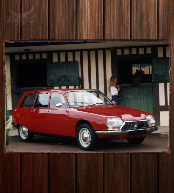 Металлическая табличка Citroen GS Break Металлическая табличка Citroen GS Break
